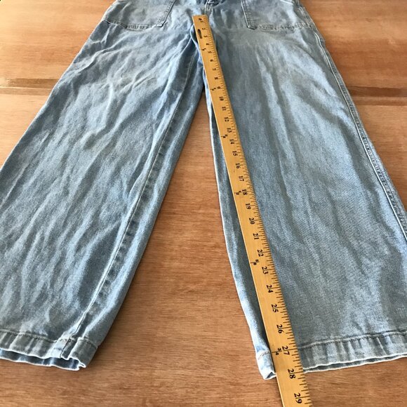 Mined by Los Angeles Wide Leg Jeans Women 11/29 Blue High Rise Medium Wash 17628 - Picture 7 of 12
